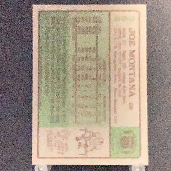1984 Topps Joe Montana Football Card!! - Picture 2 of 2